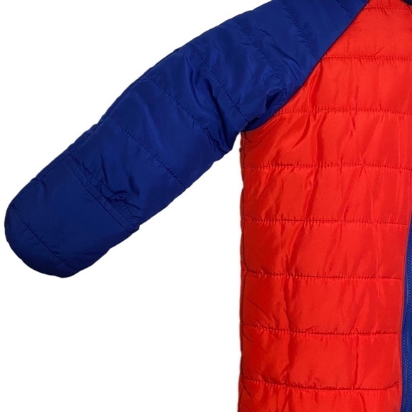 NEW First Impressions Royal Blue and Red Fleece Lined Hooded Snowsuit 18 months - Picture 3 of 11